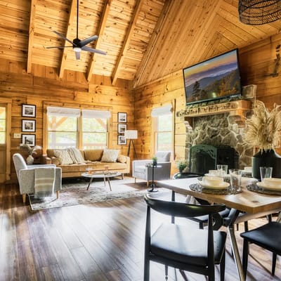 Updated Premier Cabin w/ MiniGolf FirePit & HotTub